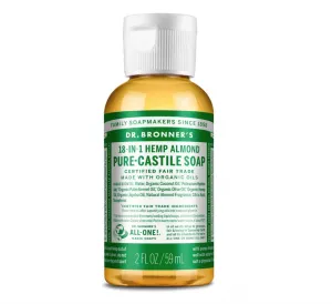 Dr Bronner's Magic Soaps 18-in-1 Hemp Almond Pure-Castile Liquid Soap 60ml