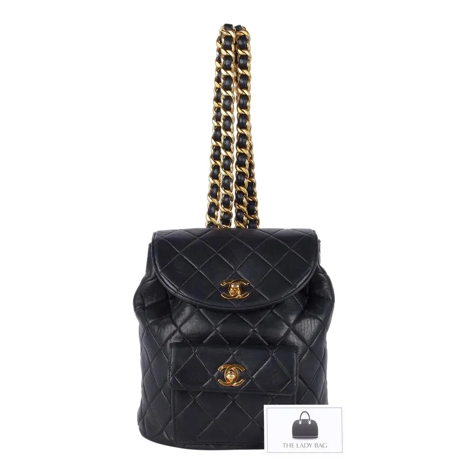 Duma Quilted Lambskin Leather Backpack
