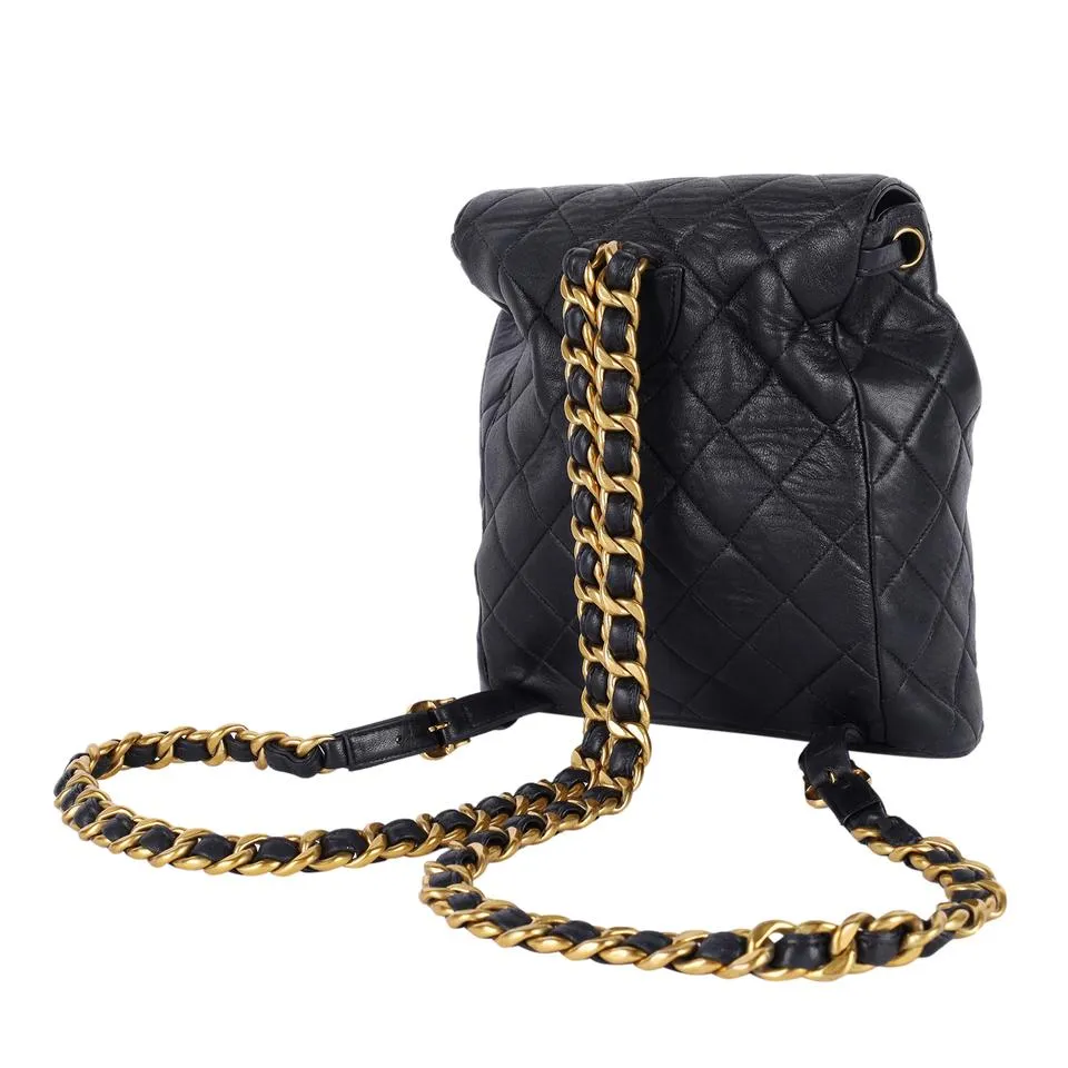 Duma Quilted Lambskin Leather Backpack