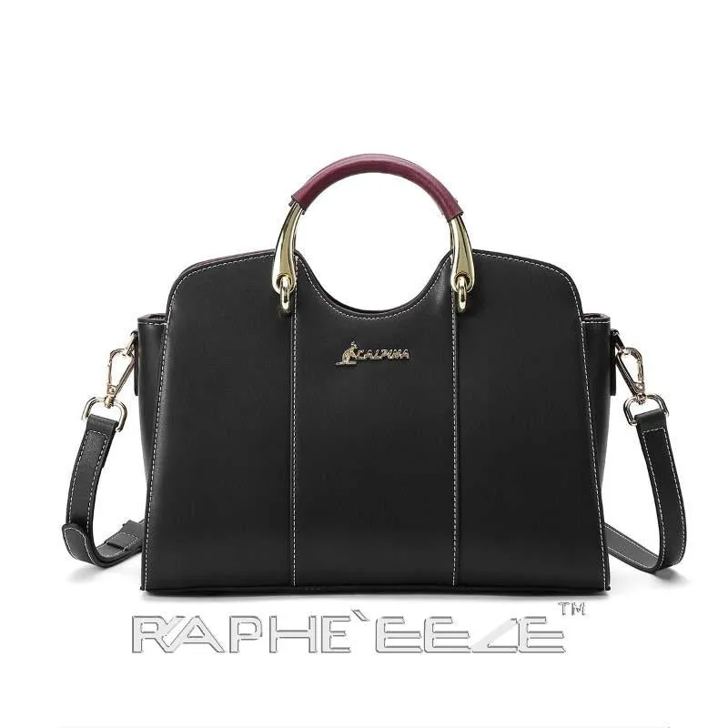Elegant & Stylish Tote Handbag for Woman - Black Midi Size