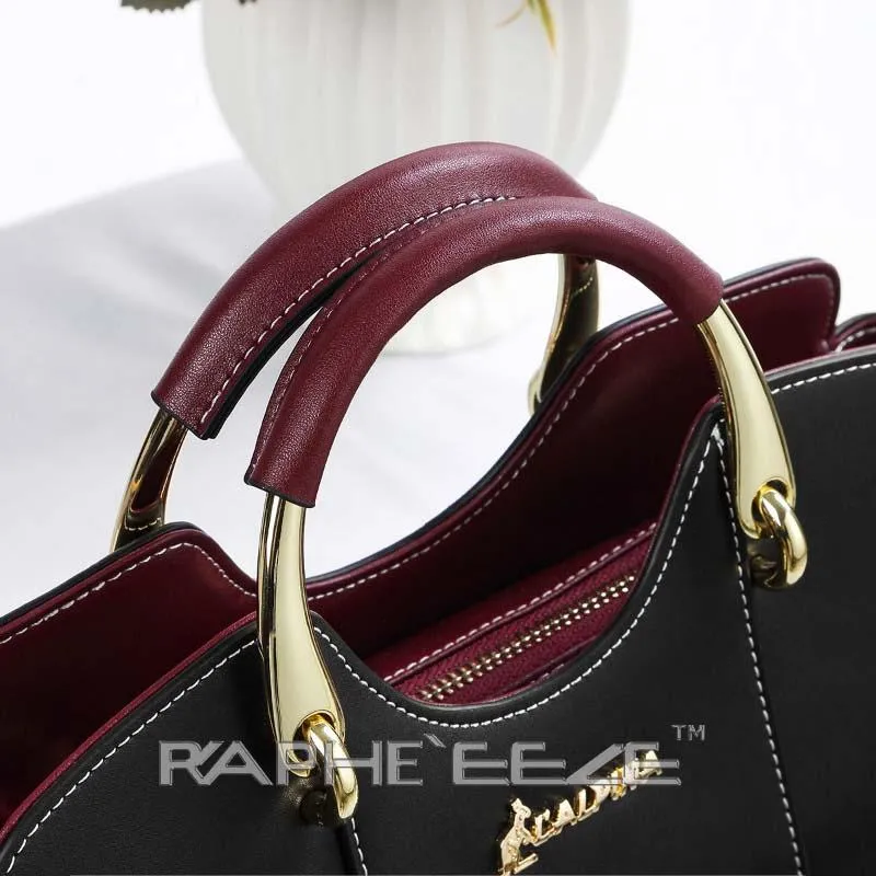 Elegant & Stylish Tote Handbag for Woman - Black Midi Size