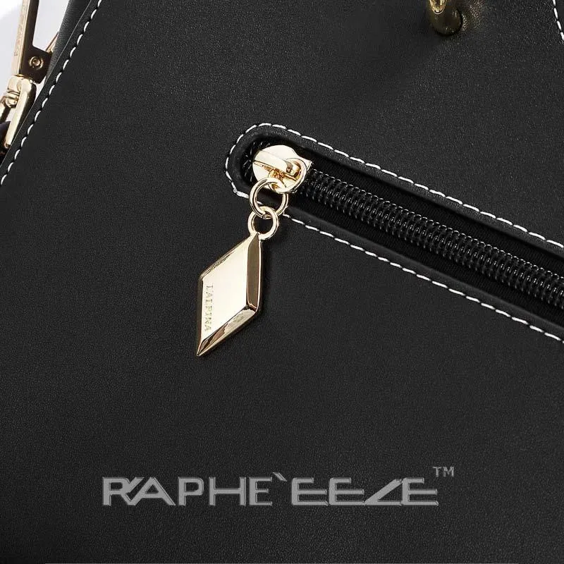 Elegant & Stylish Tote Handbag for Woman - Black Midi Size