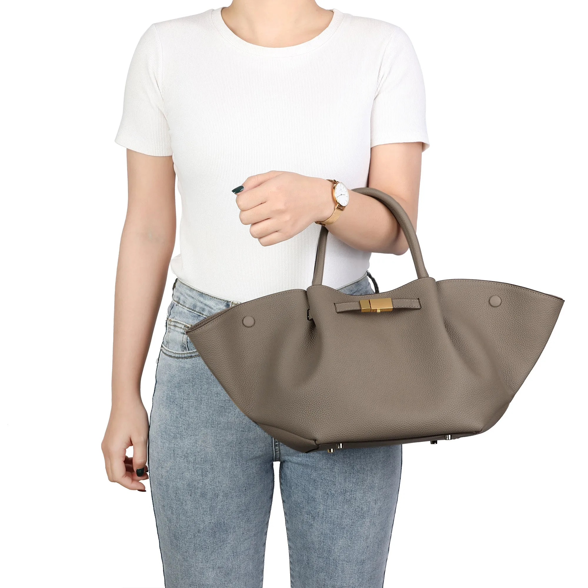 Elegant Leather Tote Bag