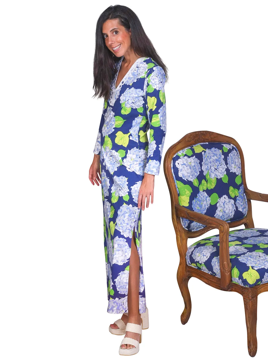 Ellie Maxi Dress with Lace trim Lovey