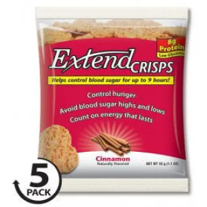 Extend Nutrition Crisps - Cinnamon - 5 Bags