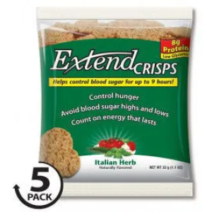 Extend Nutrition Crisps - Italian Herb - 5 Bags