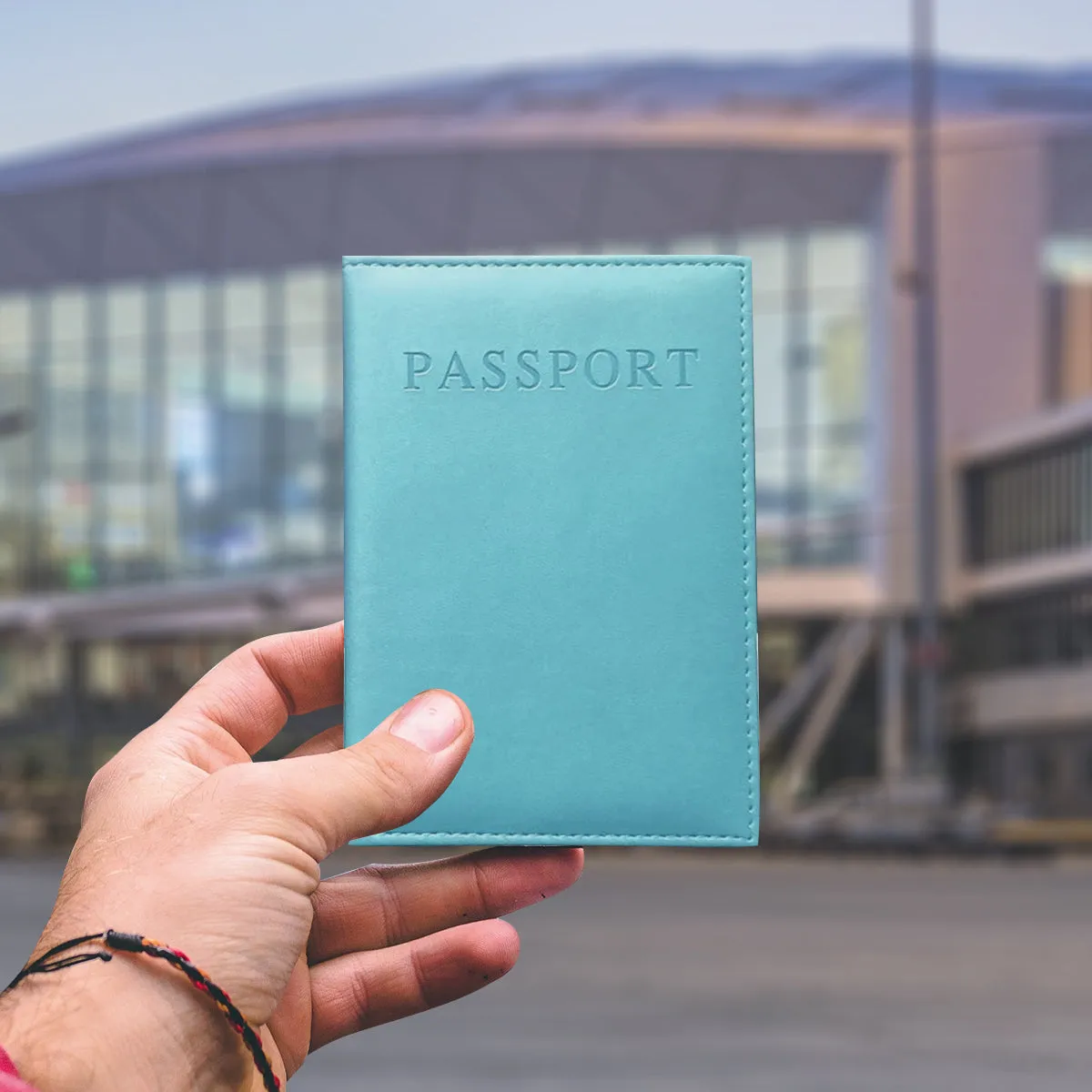 Faux Leather Passport Protector