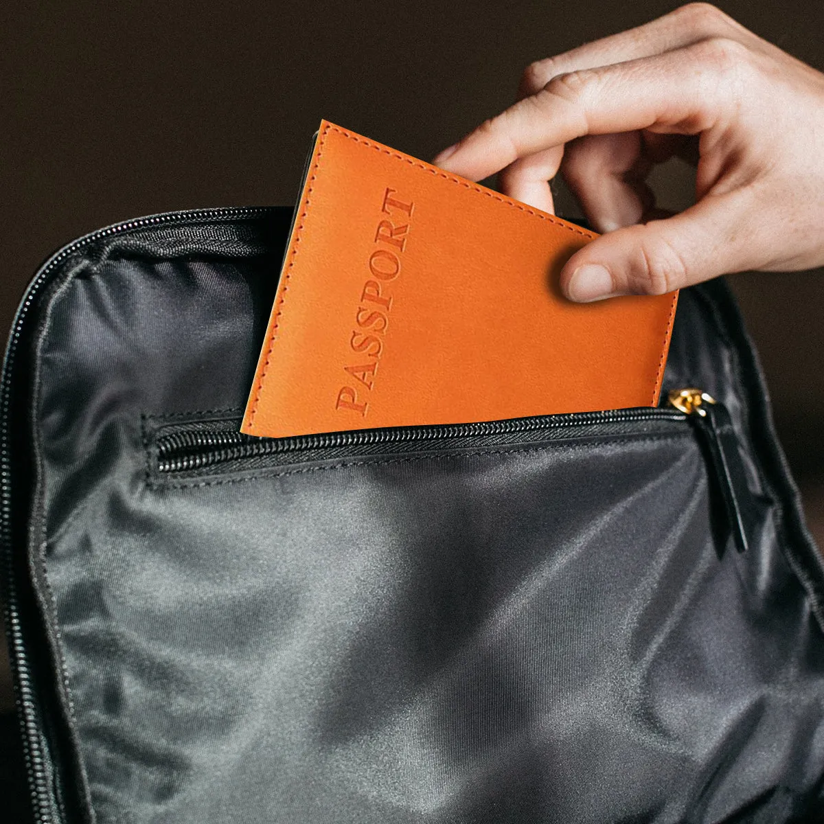 Faux Leather Passport Protector