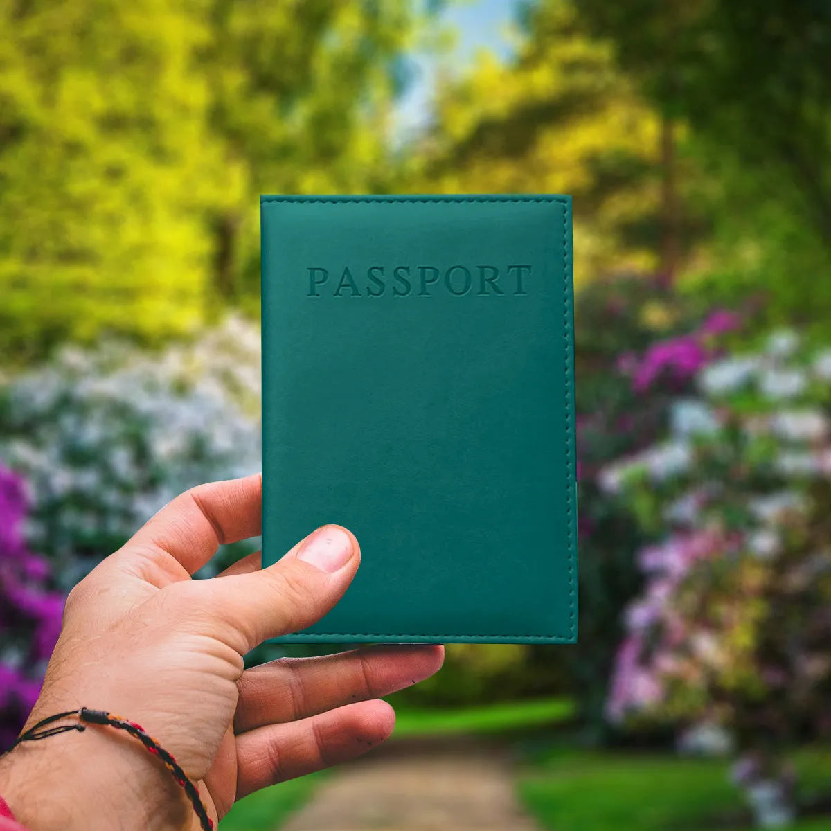Faux Leather Passport Protector