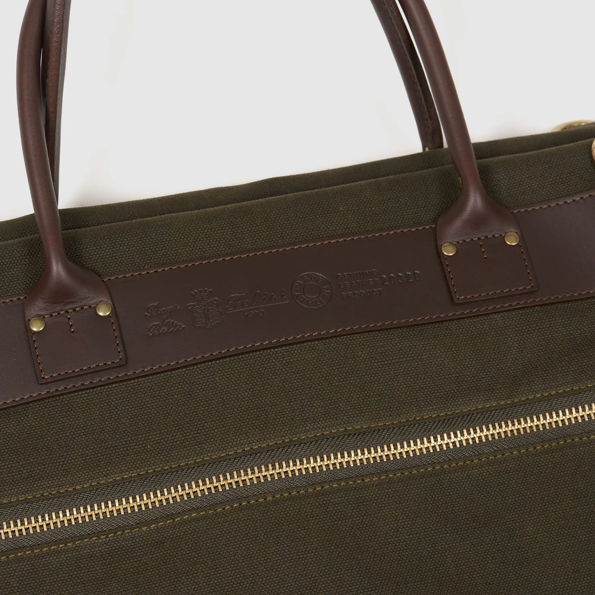 Felisi Exclusive Canvas Double Carrying Suitcase Bag