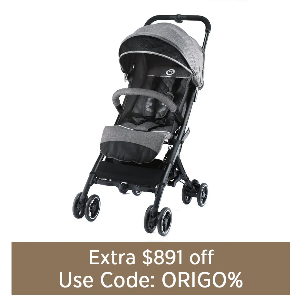 FLEXII BACKPACK STROLLER - WAGTAIL GREY (Get a free Cupholder, Mosquito Net and Raincover)