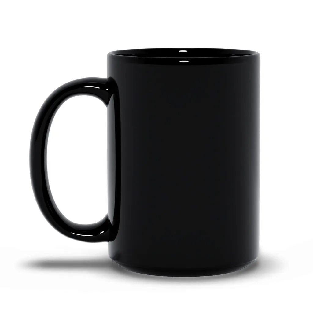 For the Serious Drinker Mug - Black 15oz.