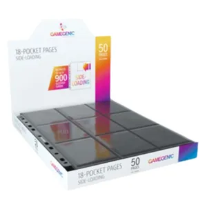 Gamegenic Sideloading 18 Pocket Pages Display Black