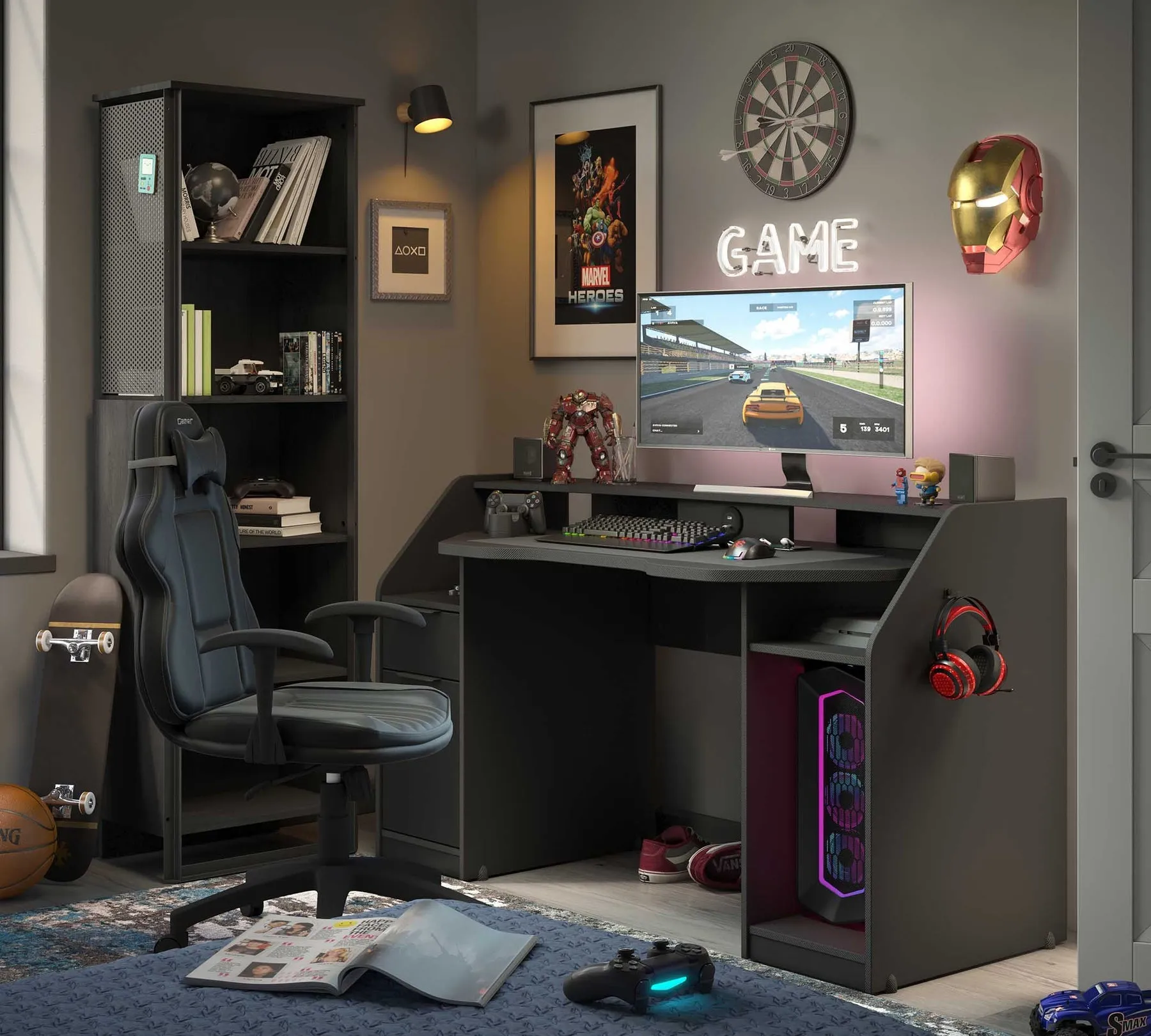 Gaming Desk Black