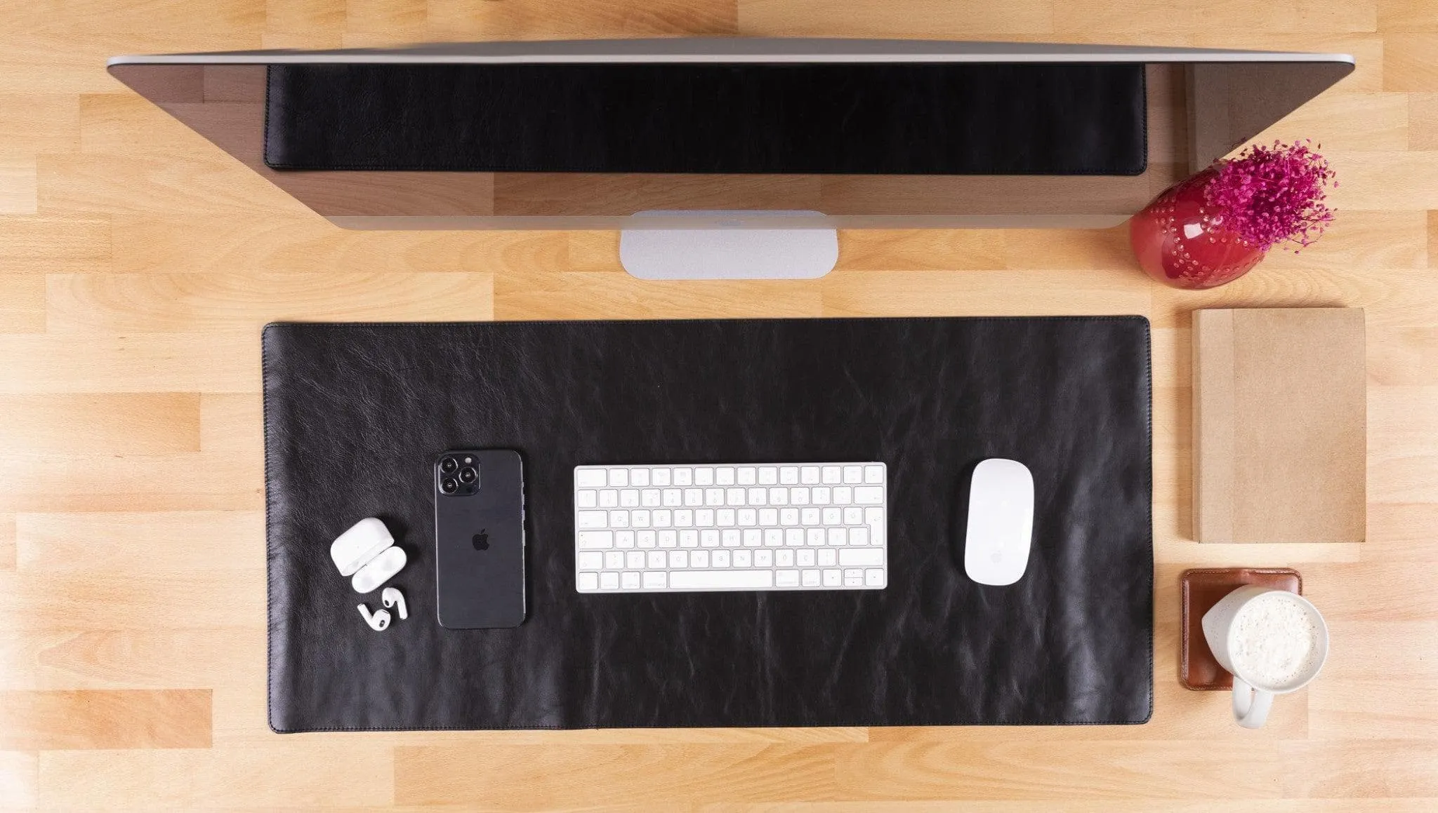 Genuine Leather Desk Mat 37x80