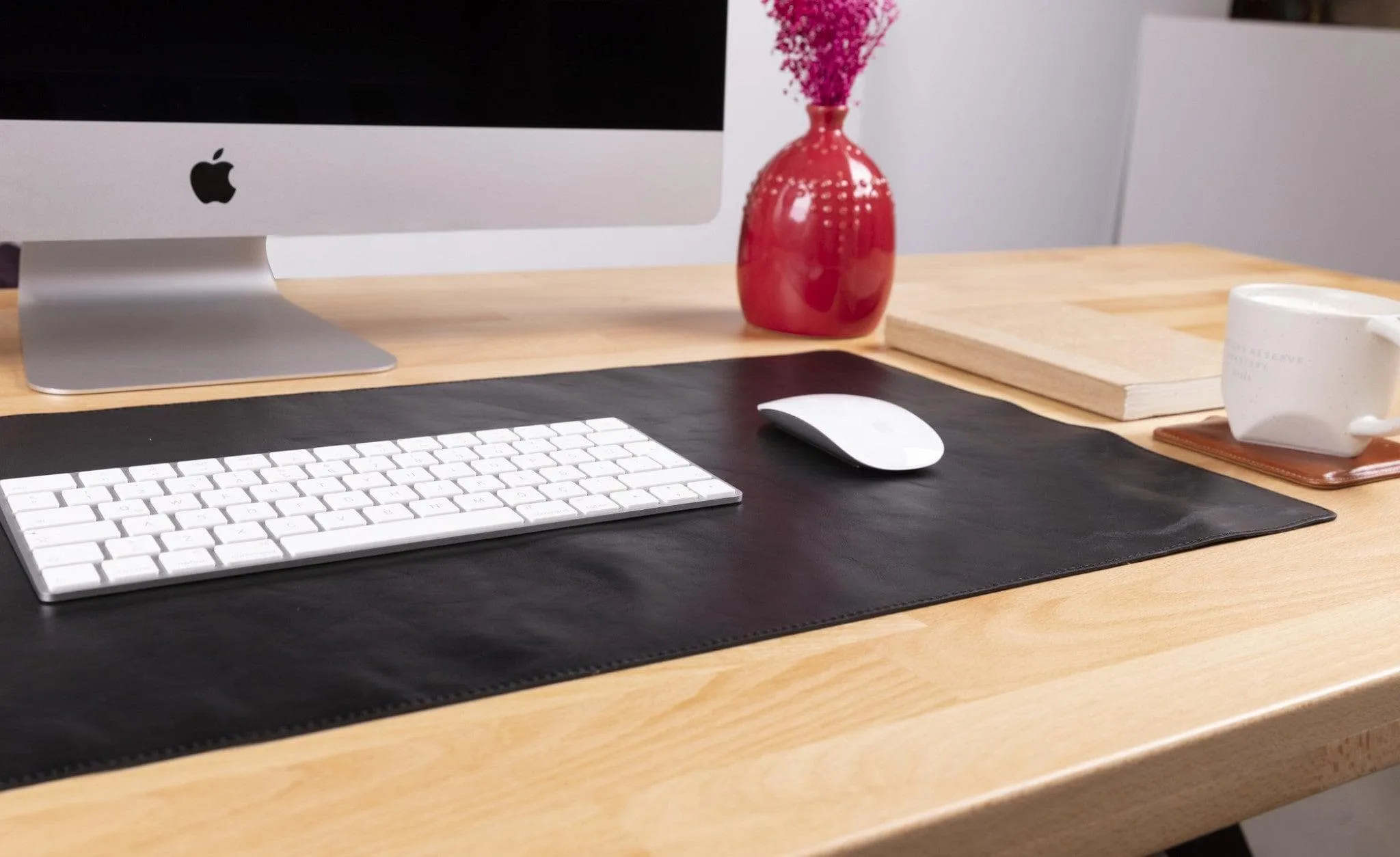 Genuine Leather Desk Mat 37x80