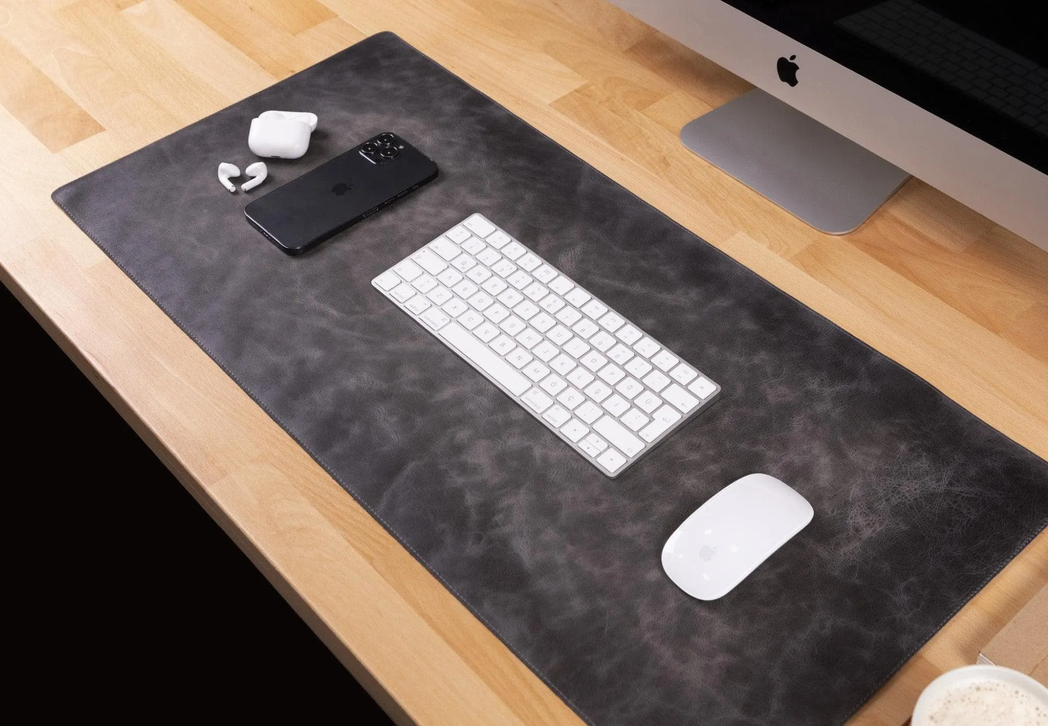 Genuine Leather Desk Mat 37x80