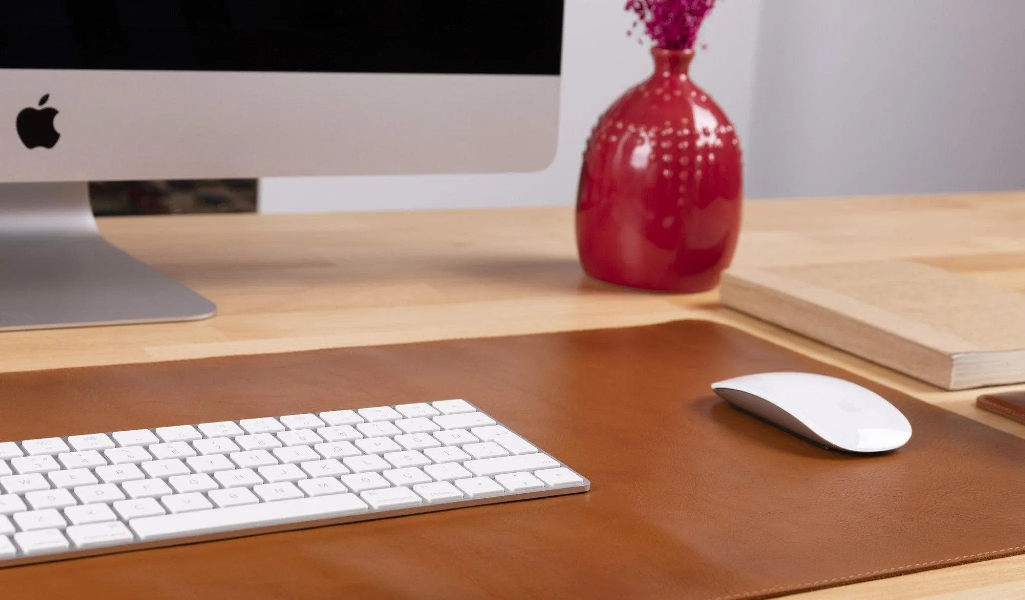 Genuine Leather Desk Mat 37x80