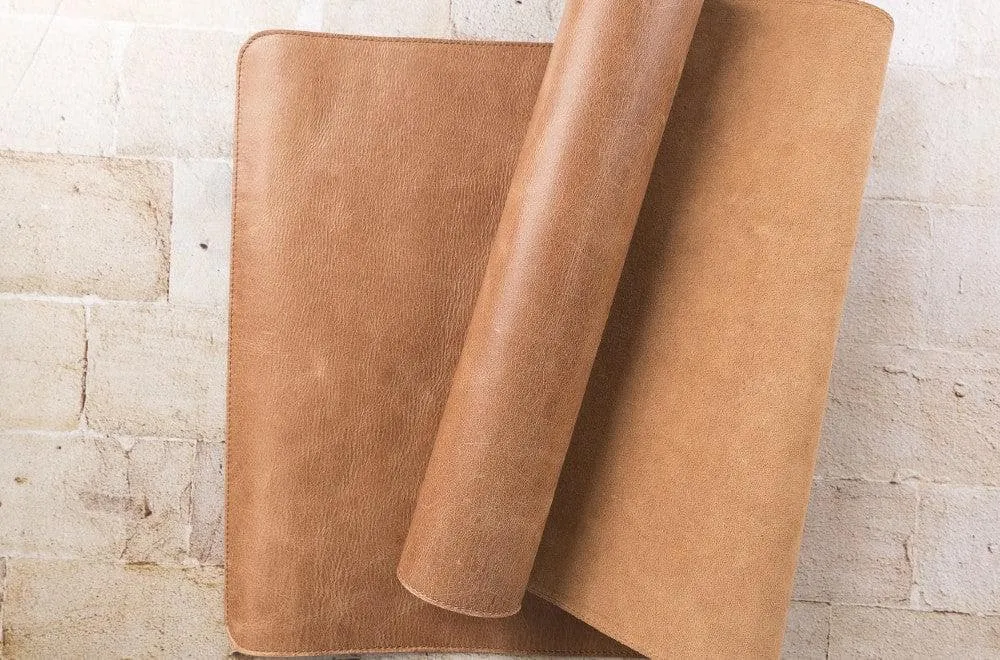 Genuine Leather Desk Mat 37x80