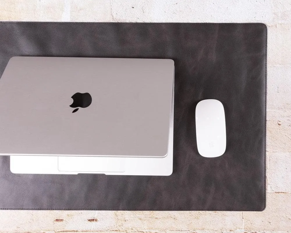 Genuine Leather Desk Mat 37x80