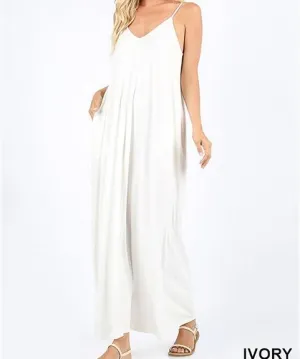 GRACE MAXI DRESS IVORY