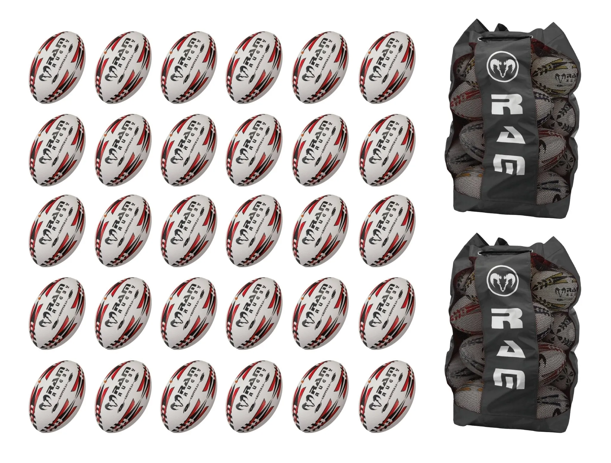 Gripper 2.0 Pro Trainer Ball Bundle - 30 x balls and 2 bags