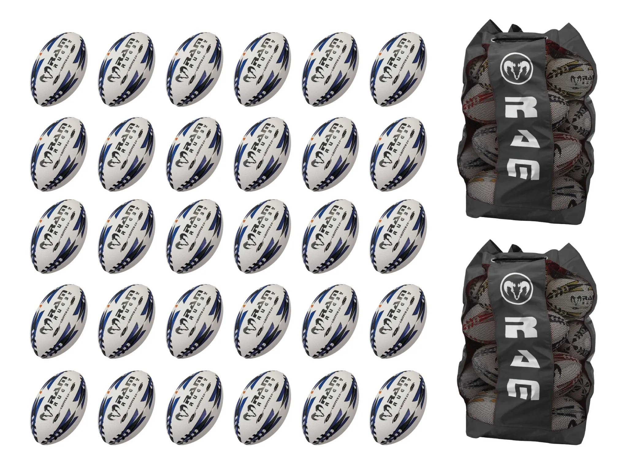 Gripper 2.0 Pro Trainer Ball Bundle - 30 x balls and 2 bags