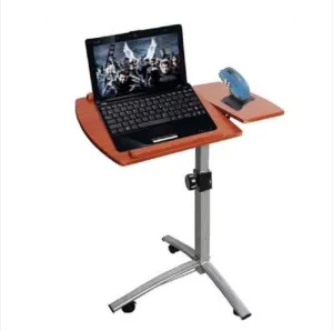 Height Adjustable Rolling Laptop Desk Cart and stand