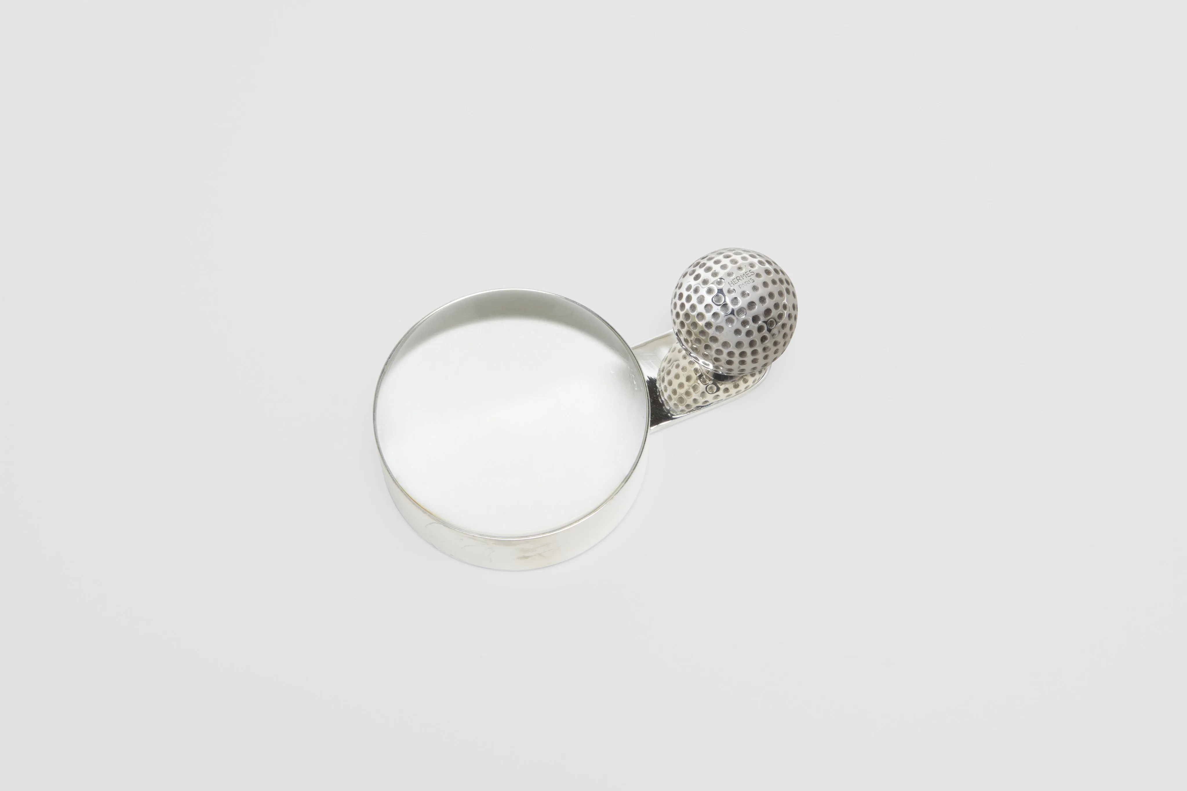 Hermès Golf Ball Paper Weight with Magnifying Glass