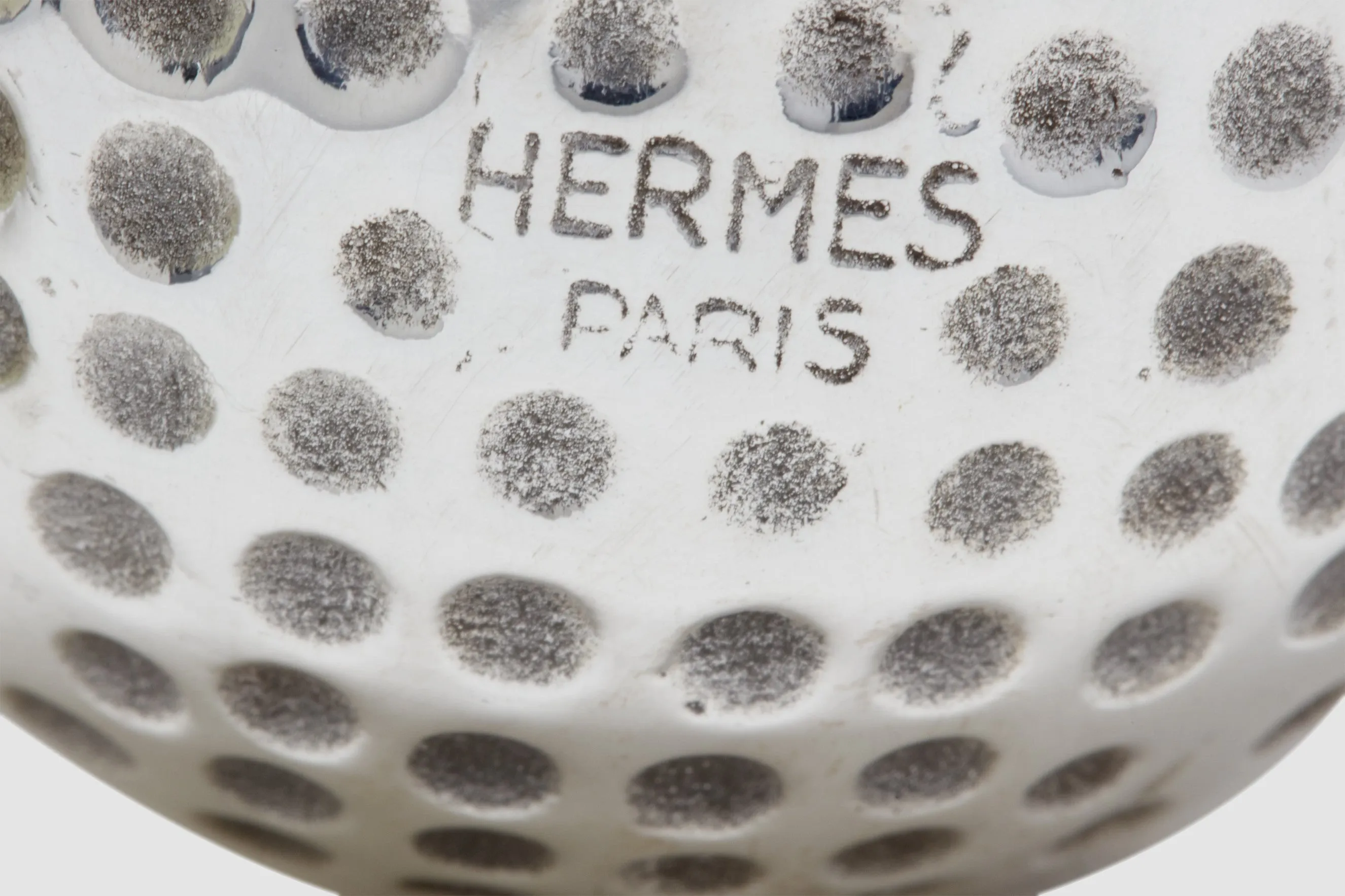 Hermès Golf Ball Paper Weight with Magnifying Glass