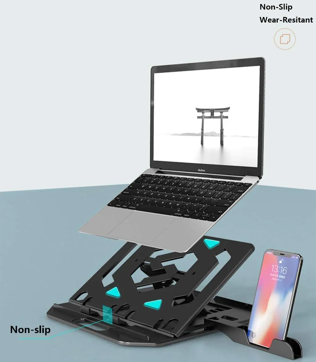 Homlly Rotatable Adjustable Laptop Stand with Handphone Holder