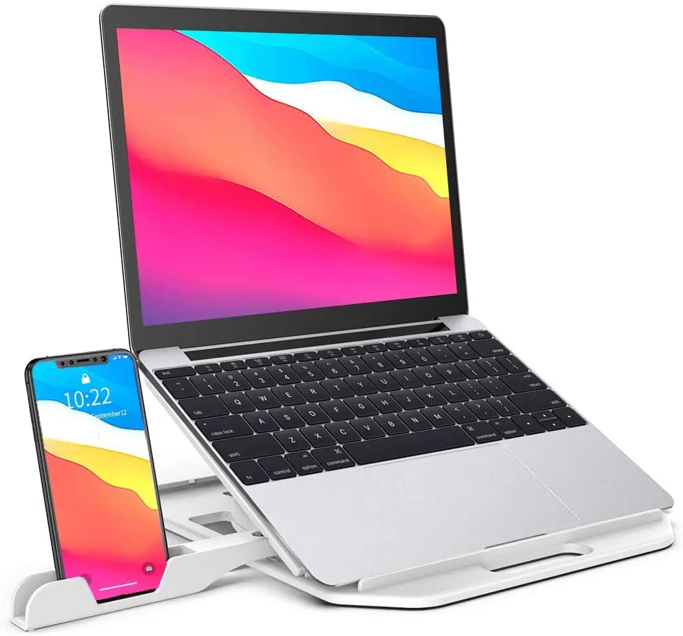 Homlly Rotatable Adjustable Laptop Stand with Handphone Holder