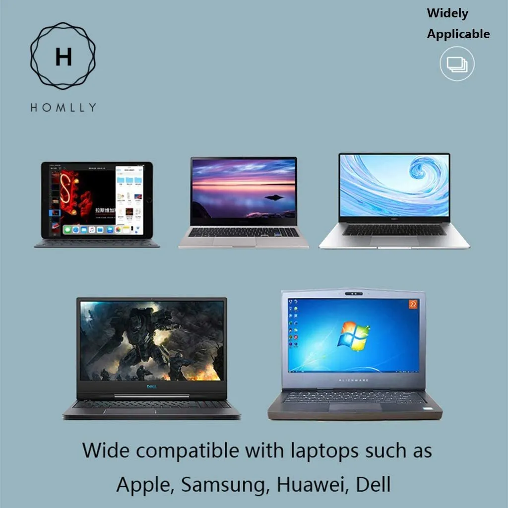 Homlly Rotatable Adjustable Laptop Stand with Handphone Holder