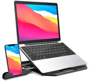 Homlly Rotatable Adjustable Laptop Stand with Handphone Holder