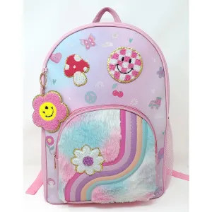 Hot Focus Trendy Backpack   Fun Keychain - Good Day
