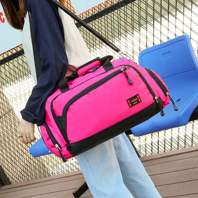 Hot Waterproof Nylon Travel Handbag Men Fashion Carry On Weekend Bags Vintage casual Duffel Shoulder Bags women Overnight Bag