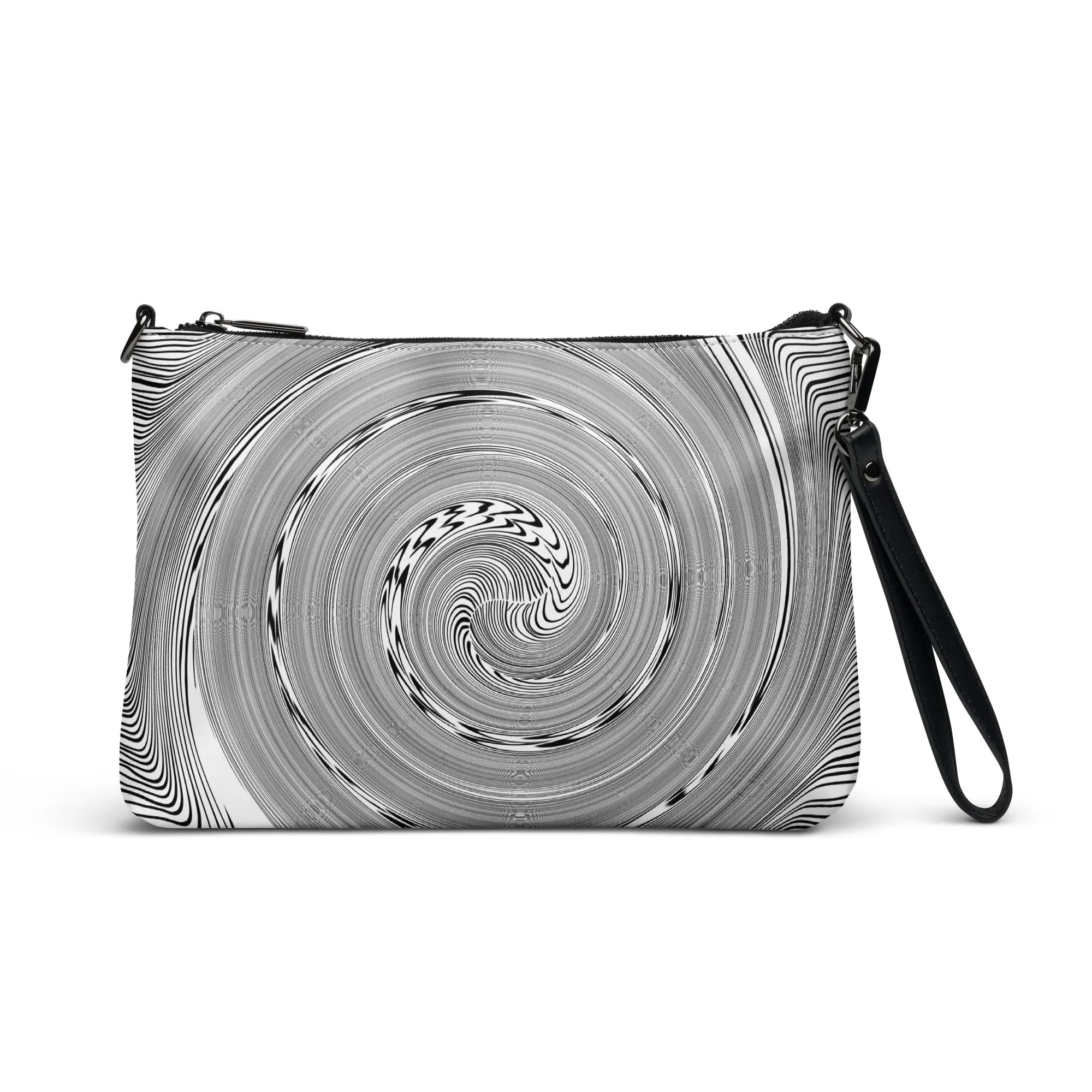 Illusions Psychedelic Black & White Crossbody Bag
