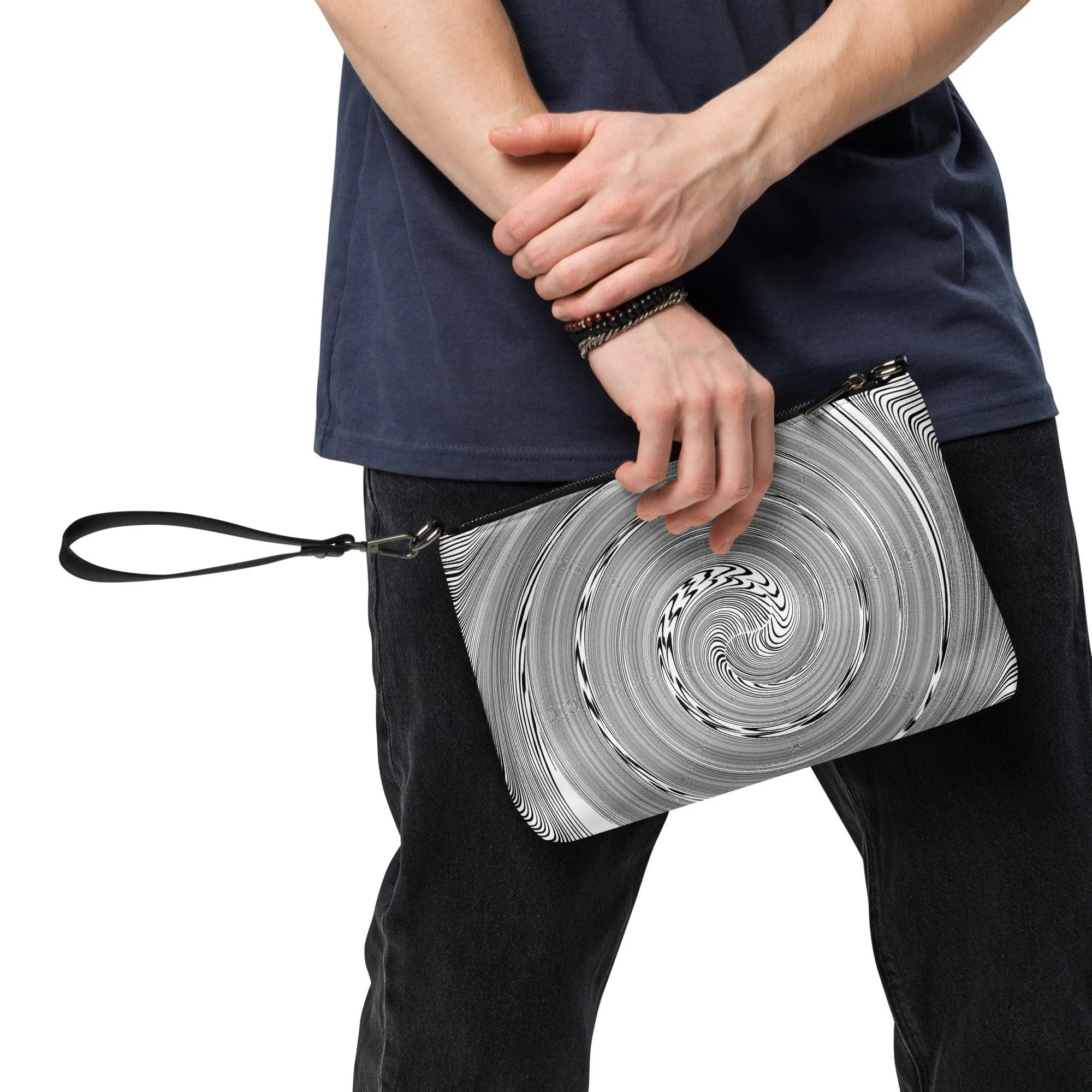 Illusions Psychedelic Black & White Crossbody Bag