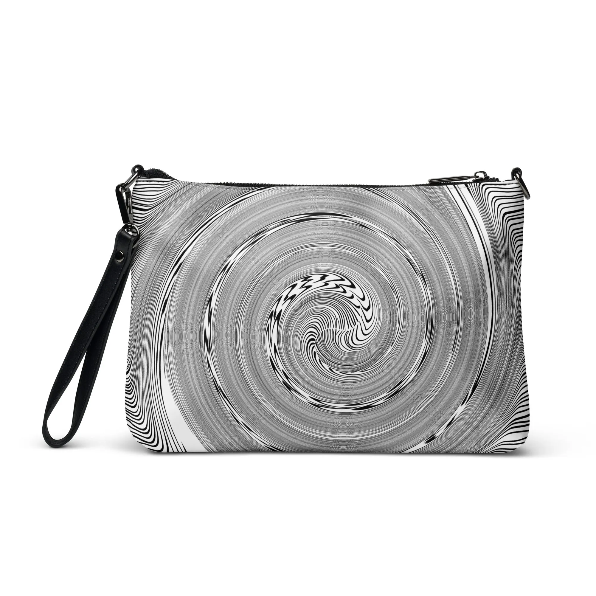 Illusions Psychedelic Black & White Crossbody Bag