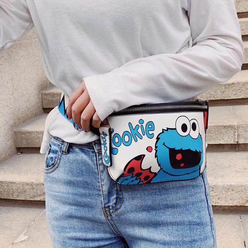 INSTOCK-Cartoon chest bag women messenger bag