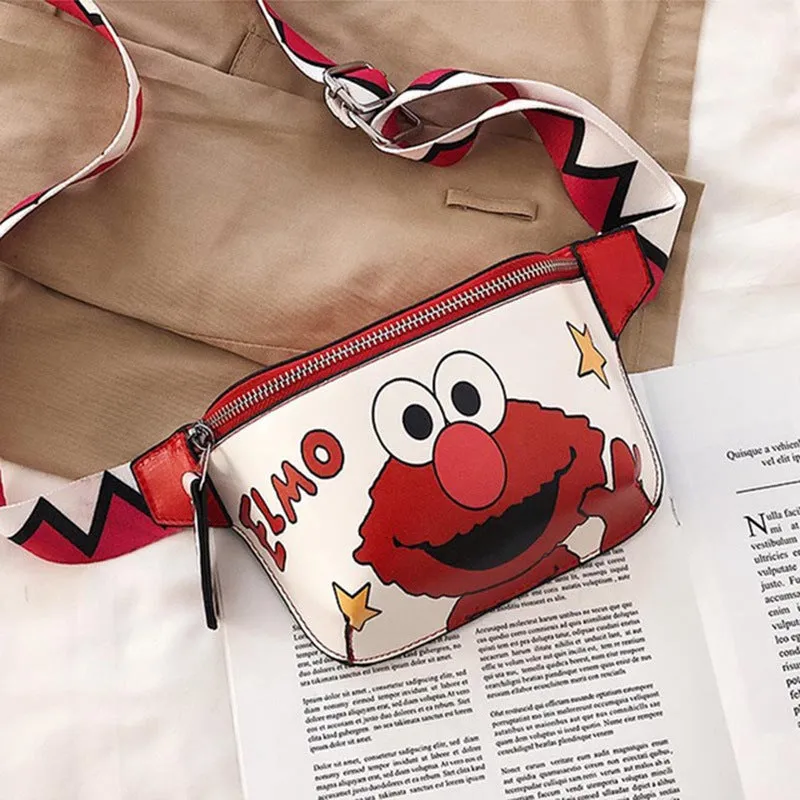 INSTOCK-Cartoon chest bag women messenger bag