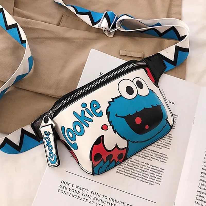 INSTOCK-Cartoon chest bag women messenger bag