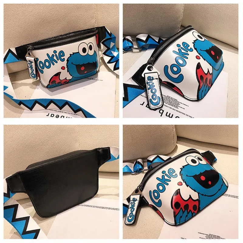 INSTOCK-Cartoon chest bag women messenger bag