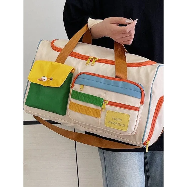 INSTOCK-Contrast color dopamine travel bag