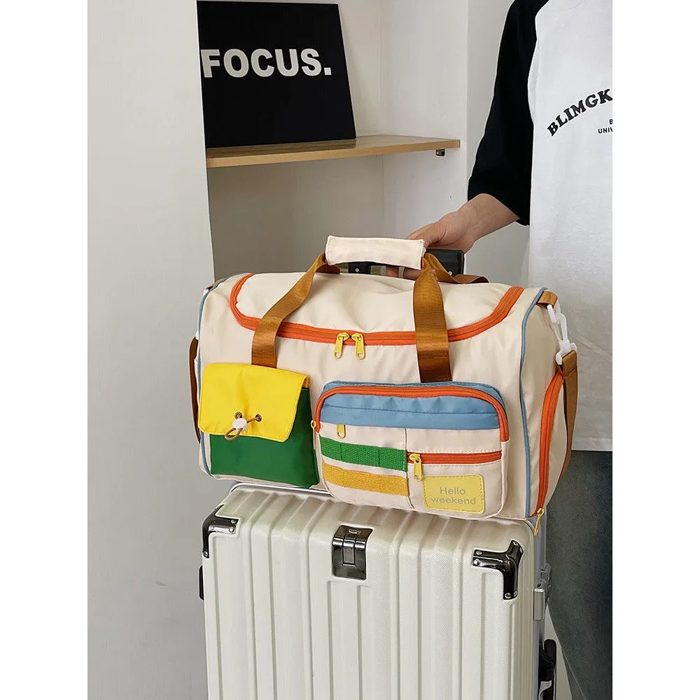 INSTOCK-Contrast color dopamine travel bag