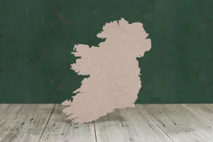 Ireland map - wooden craft shape - 3mm MDF