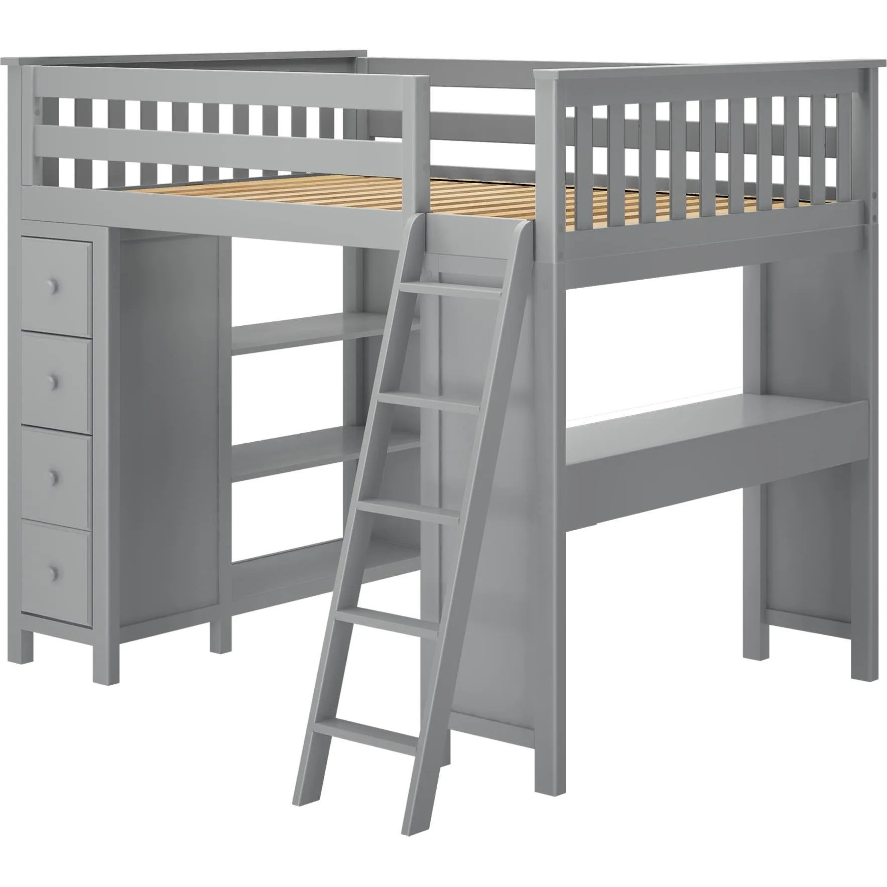 Jackpot Deluxe Mayfair Full Size Loft with Desk   Storage