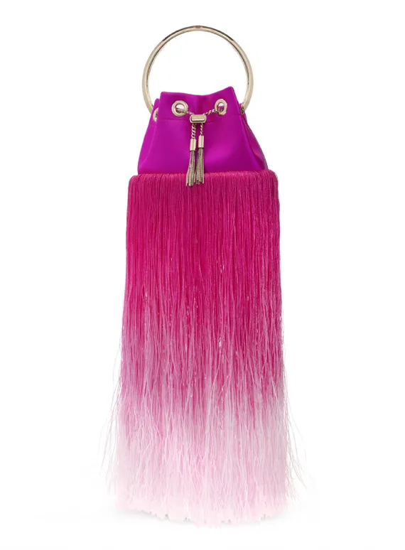 JIMMY CHOO PINK ‘BON BON’ SHOULDER BAG