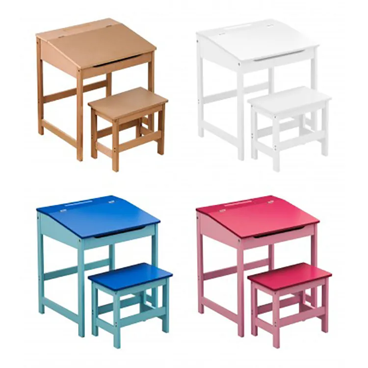 Kids Robust & Compact Desk with Stool and Storage | Blue | 3-8 Years