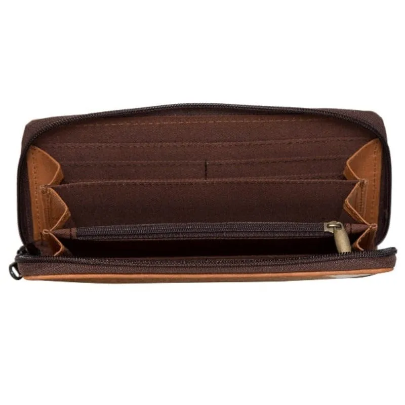 Leather Cowhide Wallet with Zip (MONTREAL)
